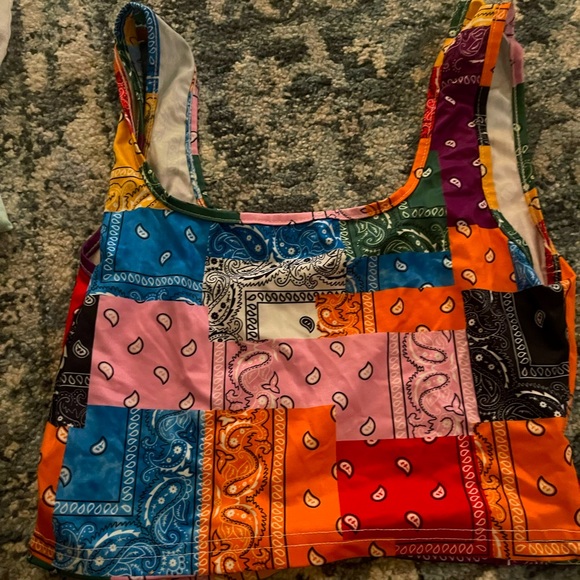 patchwork crop top of shein - Picture 1 of 2